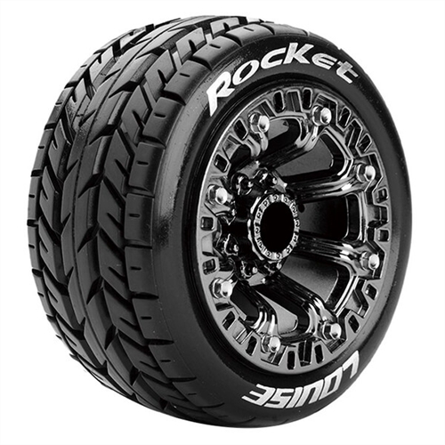 LOUISE RC ST-ROCKET 1/16 SOFT SPOKE/CHROME BLACK TRX 1:16 E